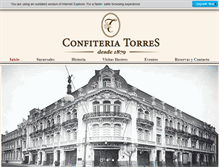 Tablet Screenshot of confiteriatorres.cl